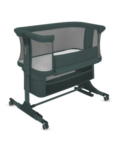 BN-LO-JODIE_GREEN_GRAPHITE,Patut co-sleeper, Lionelo, Jodie, Multifunctional, Reglabil in 6 pozitii pe inaltime, Saltea cu densi