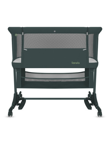 BN-LO-JODIE_GREEN_GRAPHITE,Patut co-sleeper, Lionelo, Jodie, Multifunctional, Reglabil in 6 pozitii pe inaltime, Saltea cu densi