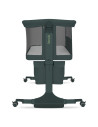 BN-LO-JODIE_GREEN_GRAPHITE,Patut co-sleeper, Lionelo, Jodie, Multifunctional, Reglabil in 6 pozitii pe inaltime, Saltea cu densi