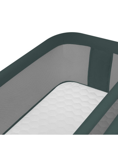 BN-LO-JODIE_GREEN_GRAPHITE,Patut co-sleeper, Lionelo, Jodie, Multifunctional, Reglabil in 6 pozitii pe inaltime, Saltea cu densi