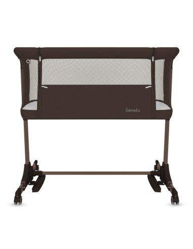 BN-LO-PARI_BROWN_CHOCOLATE,Patut co-sleeper, Lionelo, Pari, Multifunctional, Cu leganare, Reglabil in 6 pozitii pe inaltime, Sal