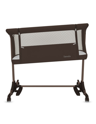 BN-LO-PARI_BROWN_CHOCOLATE,Patut co-sleeper, Lionelo, Pari, Multifunctional, Cu leganare, Reglabil in 6 pozitii pe inaltime, Sal