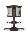 BN-LO-PARI_BROWN_CHOCOLATE,Patut co-sleeper, Lionelo, Pari, Multifunctional, Cu leganare, Reglabil in 6 pozitii pe inaltime, Sal