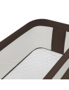 BN-LO-PARI_BROWN_CHOCOLATE,Patut co-sleeper, Lionelo, Pari, Multifunctional, Cu leganare, Reglabil in 6 pozitii pe inaltime, Sal