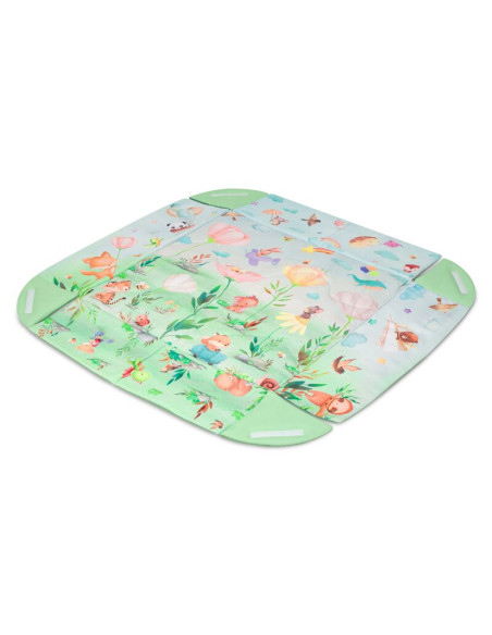 BN-LO-INGA_MULTICOLOR,Salteluta interactiva, Lionelo, Inga, 7 jucarii senzoriale, detasabile, fosnaitoare, 116x112 cm, Lavabila 