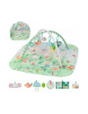 BN-LO-INGA_MULTICOLOR,Salteluta interactiva, Lionelo, Inga, 7 jucarii senzoriale, detasabile, fosnaitoare, 116x112 cm, Lavabila