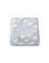 BN-59506,Paturica bebe, New Baby, 80x90 cm, Pufoasa, Blue Heart