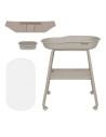 BN-LO-ROSIE_BEIGE_SAND,Masuta de infasat, Lionelo, Rosie, Cu saltea de infasat inclusa si roti, Spatiu pentru depozitare, Reglab