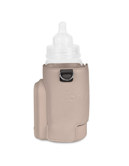 BN-LOC-THERMUP_GO_EVO_BEIGE_TAUPE,Incalzitor biberoane, Lionelo, ThermUp Go Evo, Portabil, Cu 5 niveluri de incalzire, Cu buton 