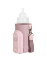 BN-LOC-THERMUP_GO_EVO_PINK_MIST,Incalzitor biberoane, Lionelo, ThermUp Go Evo, Portabil, Cu 5 niveluri de incalzire, Cu buton Sa