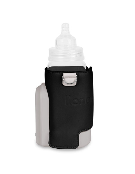 BN-LOC-THERMUP_GO_EVO_BLACK,Incalzitor biberoane, Lionelo, ThermUp Go Evo, Portabil, Cu 5 niveluri de incalzire, Cu buton Safety