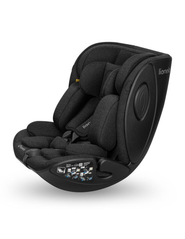 BN-LO-MOXIE_NEXT_I-SIZE_BLACK_CARBON,Scaun auto, Lionelo, Moxie Next, i-Size, 40-105 cm, Tetiera reglabila pe 8 trepte, Inclinar