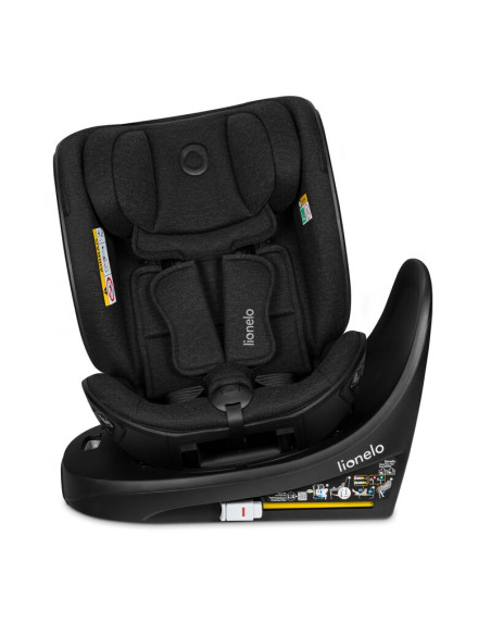 BN-LO-MOXIE_NEXT_I-SIZE_BLACK_CARBON,Scaun auto, Lionelo, Moxie Next, i-Size, 40-105 cm, Tetiera reglabila pe 8 trepte, Inclinar