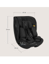 BN-LO-MOXIE_NEXT_I-SIZE_BLACK_CARBON,Scaun auto, Lionelo, Moxie Next, i-Size, 40-105 cm, Tetiera reglabila pe 8 trepte, Inclinar