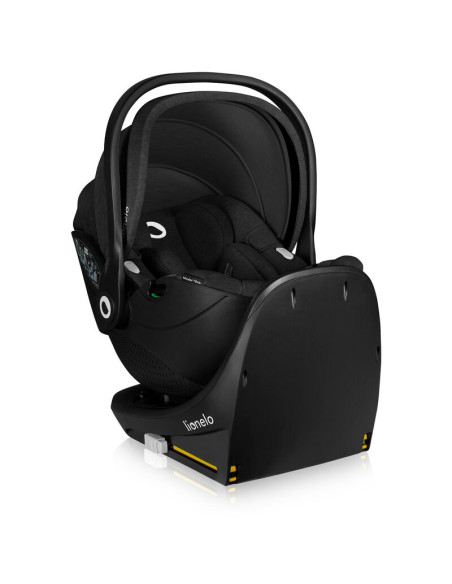 BN-LO-MOXIE_PLUS_I-SIZE_BASE_BLACK,Baza scaun auto i-Size, Lionelo, Moxie Next, Rotativa 360, Cu isofix si picior stabilizator, 