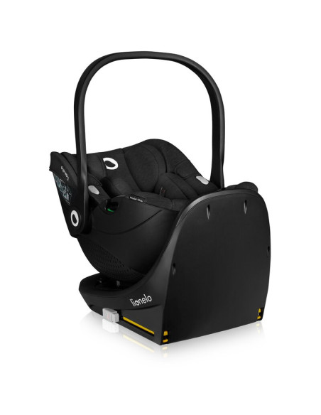 BN-LO-MOXIE_PLUS_I-SIZE_BASE_BLACK,Baza scaun auto i-Size, Lionelo, Moxie Next, Rotativa 360, Cu isofix si picior stabilizator, 
