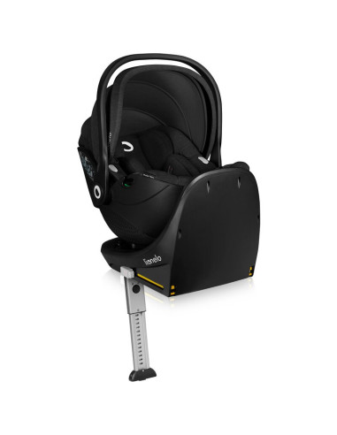 BN-LO-MOXIE_PLUS_I-SIZE_BASE_BLACK,Baza scaun auto i-Size, Lionelo, Moxie Next, Rotativa 360, Cu isofix si picior stabilizator, 