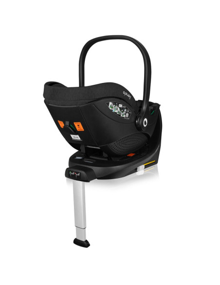BN-LO-MOXIE_PLUS_I-SIZE_BASE_BLACK,Baza scaun auto i-Size, Lionelo, Moxie Next, Rotativa 360, Cu isofix si picior stabilizator, 