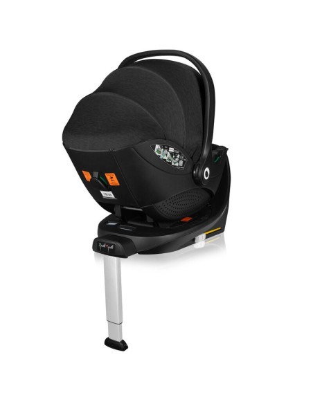 BN-LO-MOXIE_PLUS_I-SIZE_BASE_BLACK,Baza scaun auto i-Size, Lionelo, Moxie Next, Rotativa 360, Cu isofix si picior stabilizator, 