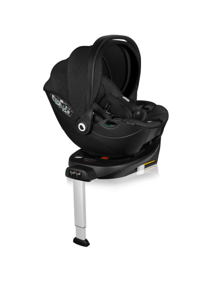 BN-LO-MOXIE_PLUS_I-SIZE_BASE_BLACK,Baza scaun auto i-Size, Lionelo, Moxie Next, Rotativa 360, Cu isofix si picior stabilizator, 