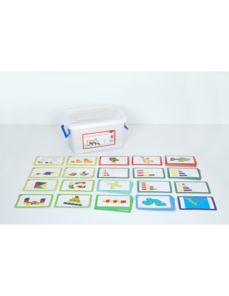 EDX12134C,Cuburi de constructii interconectabile, Edx Education, set de 500 bucati, multicolor