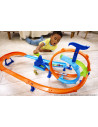 MTJHK73,Hot Wheels Stunt Tracks Pista Ciclon De Lansarea Rapida Cu Masinuta Inclusa