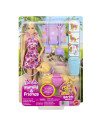 MTJJB46,Barbie Family And Friends Set Papusa Barbie Malibu Plimbare Cu Catelul