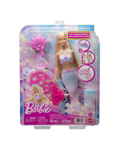 MTJLW56,Barbie Papusa Sirena Cu Baloane De Sapun