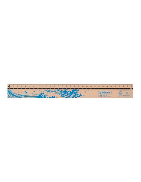 Rigla Herlitz Lemn GreenLine, 30 cm