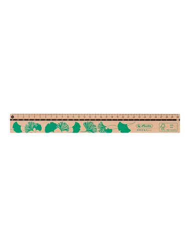 Rigla Herlitz Lemn GreenLine, 30 cm