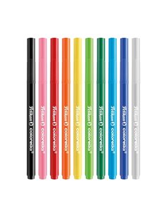 Carioca Pelikan Colorella Super Brush, 10 culori, Varf tip pensula  2