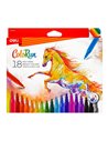 Carioci Deli DLEC10010 ColoRun, 18 culori