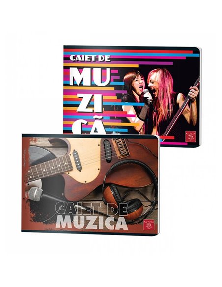 Caiet muzica Pigna, 24 file, 70g/mp, Policromie