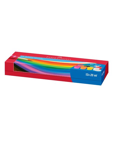 Guase 12 culori 20ml Faber-Castell