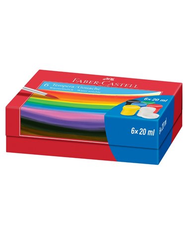 Guase Faber-Castell FC121040, 12 culori, 20 ml 