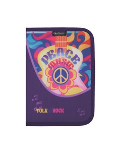 Penar echipat cu 1 fermoar Herlitz 400211243, 17 piese, Motiv Folk&Rock