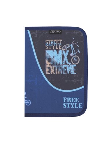 Penar echipat cu 1 fermoar Herlitz 00211264, 17 piese, Motiv BMX