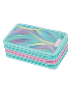 Penar echipat cu 3 fermoare Herlitz 400205914, 31 piese, Motiv Minty love