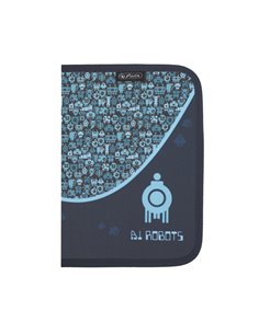 Penar echipat cu 1 fermoar si o clapa Herlitz 400211274, 26 piese, Motiv AI Robo