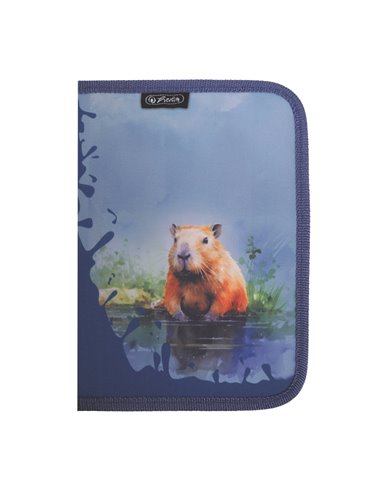 Penar neechipat cu 1 fermoar Herlitz 400211168, Motiv Capibara