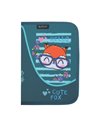 Penar neechipat cu 1 fermoar si o clapa Herlitz 400211234, Motiv Cute fox