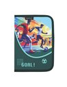 Penar neechipat cu 1 fermoar si 2 clape Herlitz 400211239, Motiv Football