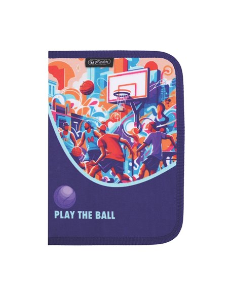 Penar neechipat cu 1 fermoar si 2 clape Herlitz 400211242, Motiv Play the ball