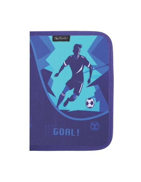 Penar neechipat cu 1 fermoar si o clapa Herlitz 400211232, Motiv Football