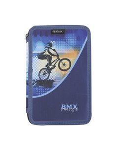 Penar neechipat cu 2 fermoare Herlitz 400211286, Motiv BMX