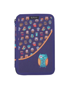 Penar neechipat cu 2 fermoare Herlitz 400211291, Motiv Owl