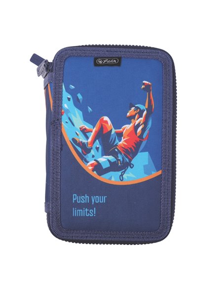 Penar neechipat cu 3 fermoare Herlitz 400211292, Motiv Limits