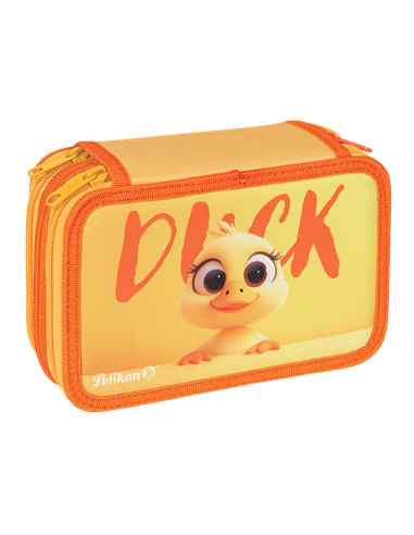 Penar echipat cu 3 fermoare Pelikan 400207249, 43 piese, Happy animals, Duck
