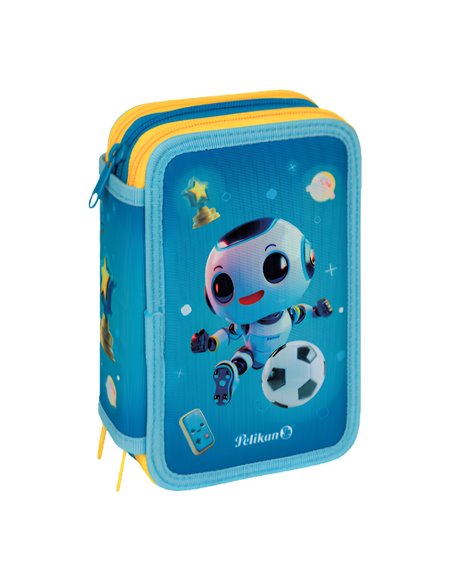 Penar echipat cu 3 fermoare Pelikan 400207263, 43 piese, Emoji 1
