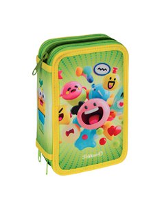 Penar echipat cu 3 fermoare Pelikan 400207263, 43 piese, Emoji 2